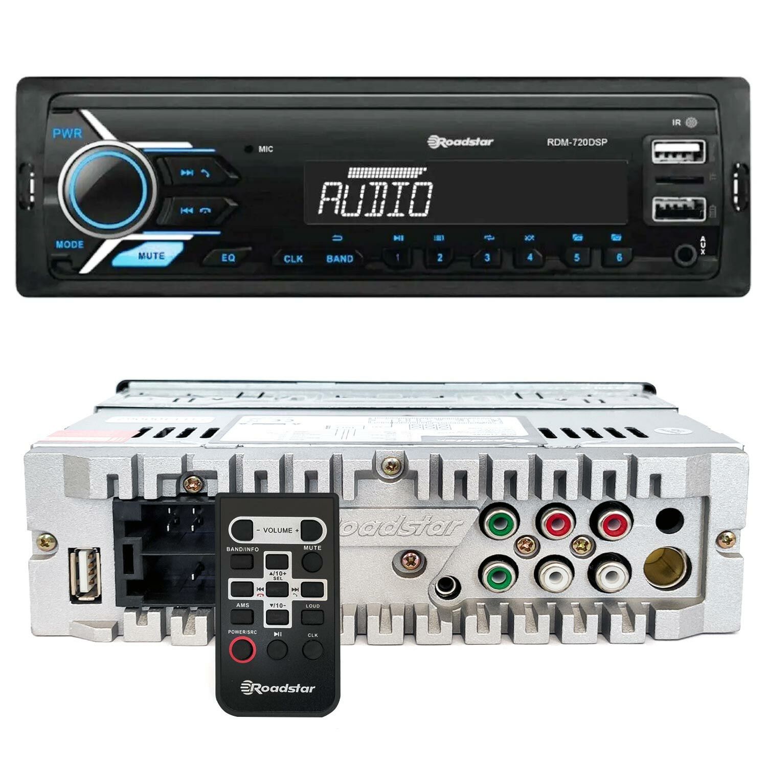 ROADSTAR RDM-720DSP Oto Teyp 4X50 Watt Bluetooth Mobil Aplikasyon 3xUsb Sd Fm Aux