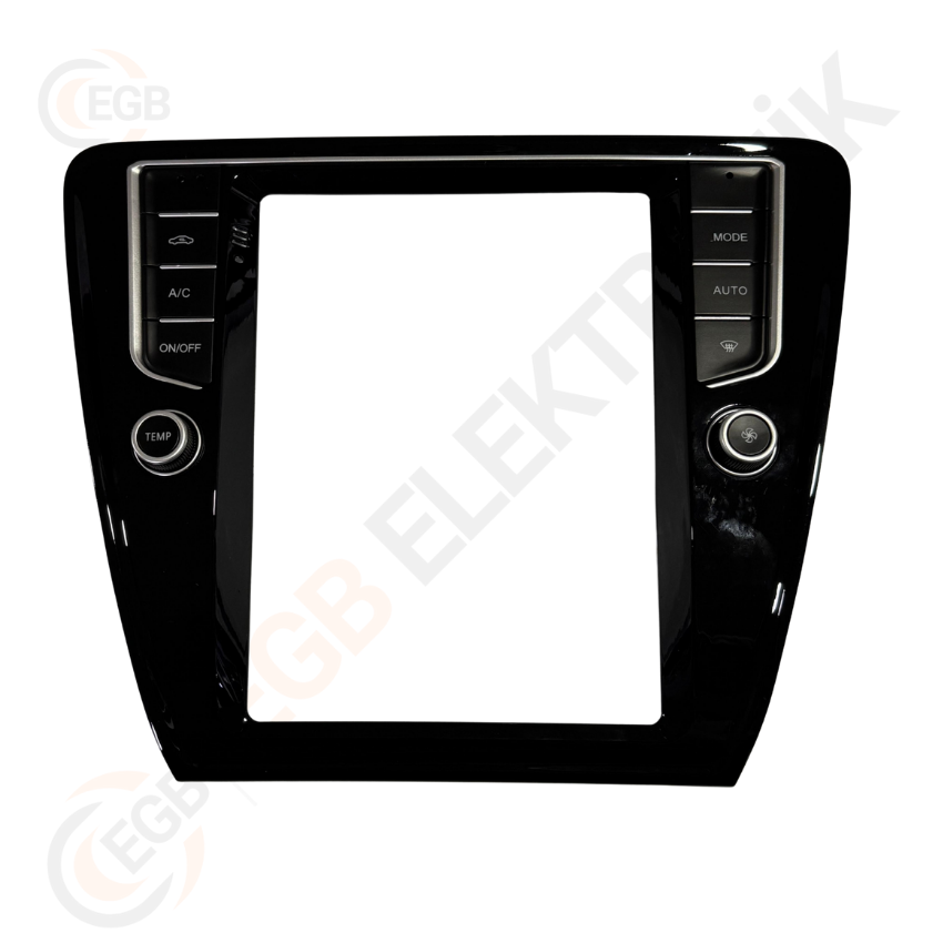 SKODA OCTAVIA TESLA 2013-2018 CR568B ÇERÇEVE P. SİYAH 9.7' (RS-086)