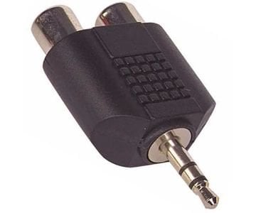 3.5 MM ST ERKEK / 2RCA DİSİ CEVİRİCİ JACK