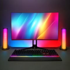 Mikado MD-183 2.0 3W*2 Bluetooth Siyah RGB Aydınlatmalı USB + 3.5mm USB 5V Speaker Hoparlör