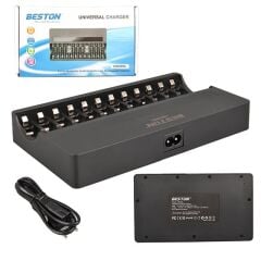 Beston C9028WL AA/AAA/9V/C Boy/D Boy/Lion Hızlı Pil Şarj Cihazı