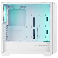 Rampage CRAFT Beyaz Mesh Type-C*1+Usb3.0*2+Hd Audio 1*14CM+3*12CM ARGB Fan ATX Mid-T Gaming Oyuncu Kasası