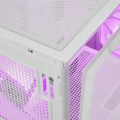 Rampage CRAFT Beyaz Mesh Type-C*1+Usb3.0*2+Hd Audio 1*14CM+3*12CM ARGB Fan ATX Mid-T Gaming Oyuncu Kasası