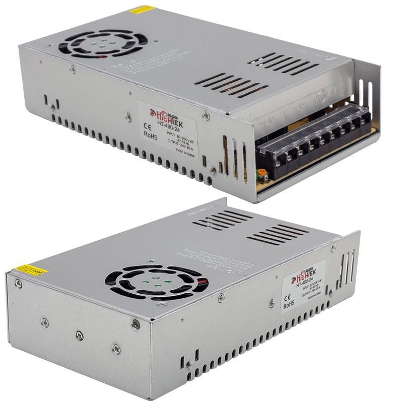 HIGHTEK HT1100 24 VOLT 20 AMPER 500W METAL KASA ADAPTÖR