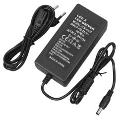 POWERMASTER LEDX ALN-1203S 12 VOLT - 3 AMPER - 36 WATT 5.5*2.5 MM UÇLU LEDLİ PLASTİK KASA MASAÜSTÜ ADAPTÖR