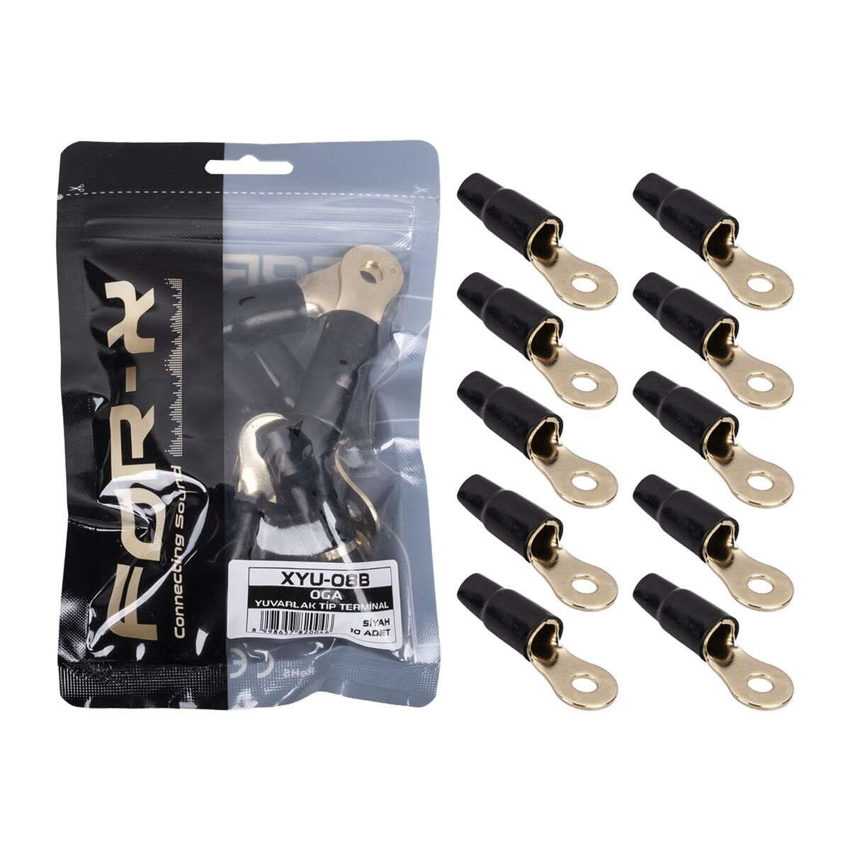 FOR-X XYU-08B 8GA YUVARLAK TİP KABLO YÜKSÜĞÜ 10 LU PAKET