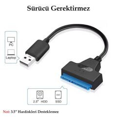 PowerMaster PM-6507 SSD HDD Sata Data TO USB3.0 2.5'' Harddisk Kablo