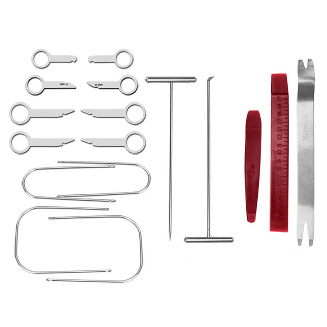 CARSTAR HM-1798 ARAÇ İÇİ SES SİSTEMİ SÖKME - LASTİK SÖKME - KAPI DÜZELTME ÇIKARMA SETİ (17 PARÇA) (SKT-93)