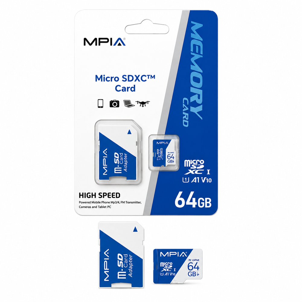 MPIA 64 GB High Speed 64GB TF Kart & SD Adaptör MP64 HAFIZA KARTI