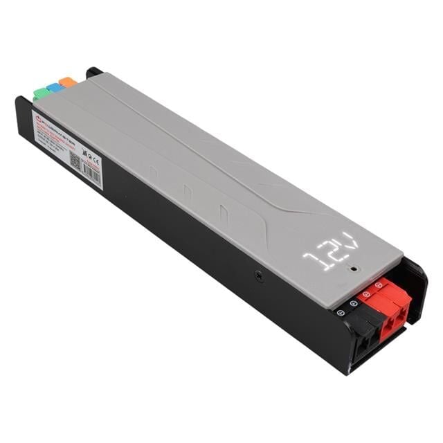 PowerMaster PM-26841 12 Volt 20 Amper 240 Watt Slim Metal Kasa Adaptör Voltaj Göstergeli 238x51x30mm