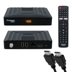 FOBEM VISION S HİBRİT 4GB RAM 32GB HDD 1.5GHZ SES KOMUTLU UYDU ALICILI ANDROID 14 TV BOX (TUNERLİ)