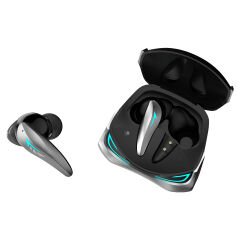 Rampage Clutch T01 Siyah/Gümüş 4 Mikrofonlu ENC+ANC Oyuncu Bluetooth V5.3 TWS Gerçek Kablosuz Kulaklık