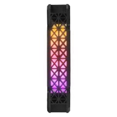 Rampage CROSS F20 38CFM 1200RPM 12cm Rainbow 3P+4P Molex Soketli Siyah Kasa Fanı