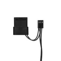 Rampage CROSS F20 38CFM 1200RPM 12cm Rainbow 3P+4P Molex Soketli Siyah Kasa Fanı