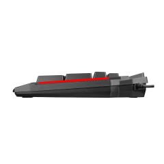 Rampage KB-R63 STAGE Siyah 4 Makro Fonksiyon Sese Duyarlı Işıklı RGB Q USB +Ses Mik Çıkışlı Oyuncu Klavyesi