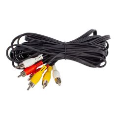 Elektromrer 3 Rca + 3 Rca 10 Metre Kalın Kablo