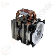 GABBLE GAB-RCF251 2 RGB FANLI KULE TİPİ CPU FANI 2X12
