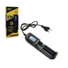 Narita HD-8990B 18650 Ekranlı Fişli Pil Şarj Aleti