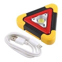 STARMAX SM-8009 500 LUMEN SOLAR ŞARJLI ÇOK FONKSİYONLU REFLEKTÖR IŞIKLI İKAZ LAMBASI