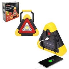 STARMAX SM-8009 500 LUMEN SOLAR ŞARJLI ÇOK FONKSİYONLU REFLEKTÖR IŞIKLI İKAZ LAMBASI