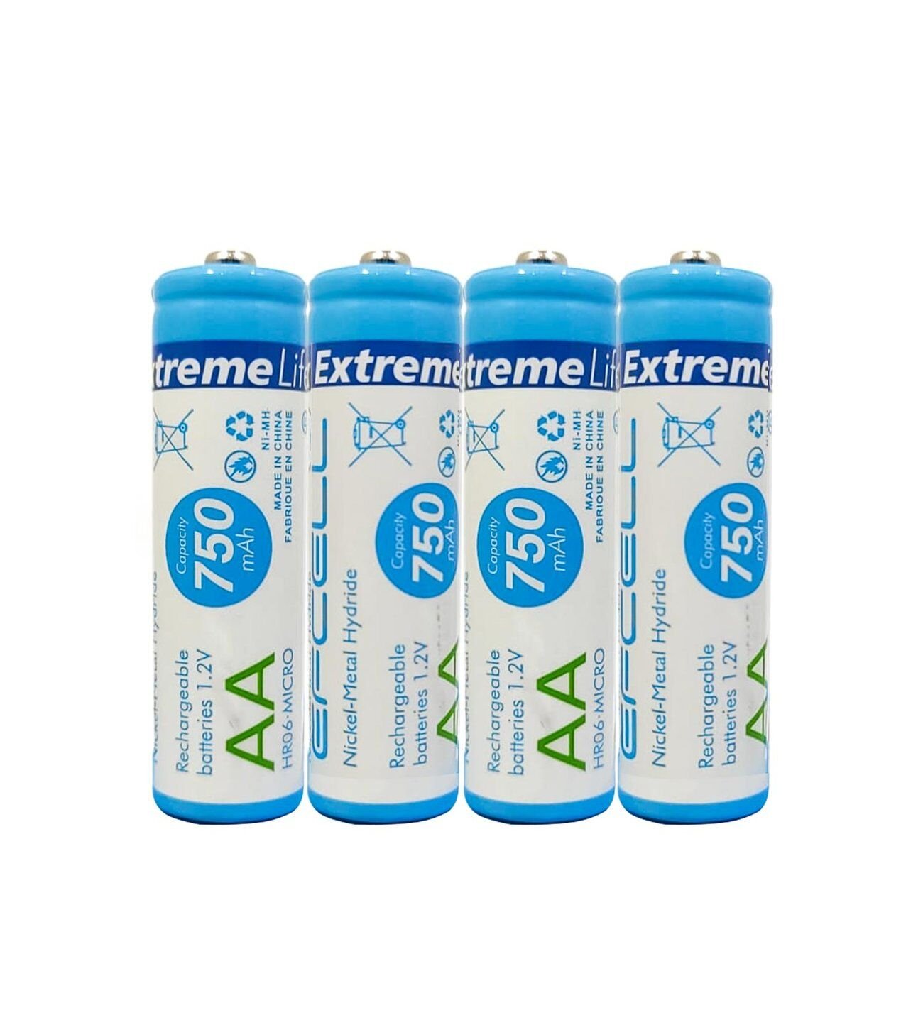 Efcell HR-06 750 Mah AA Şarjlı Pil 4'Lü Paket