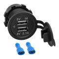 IC-266C PANO TİPİ USB 8-32V GİRİS 5V 1A / 5V 2.1A CIKIS KULAKSIZ 30MM USB