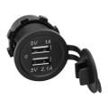 IC-266C PANO TİPİ USB 8-32V GİRİS 5V 1A / 5V 2.1A CIKIS KULAKSIZ 30MM USB