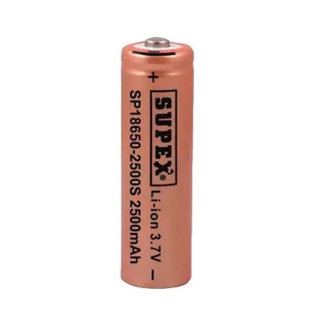 Supex 18650 - 2500S 3.7V 2500 Mah Başlı Li-Ion Pil