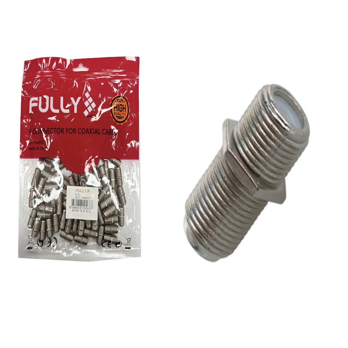 F Konnektör Ara Dişi Dişi E-321 (E-19)