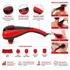 PowerMaster PM-24616 İki Kademeli Çift Başlıklı El Tipi Masaj Aleti
