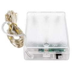 Powermaster PM-2556 3 Metre Pilli Rengarenk Peri LED Işık Esnek Tel Tasarımlı Dekoratif Aydınlatma