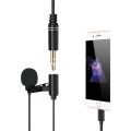 JH-041-A LIGHTNING GİRİSLİ VE KULAKLIK GİRİSLİ YOUTUBER YAKA MİKROFONU POWERMASTER
