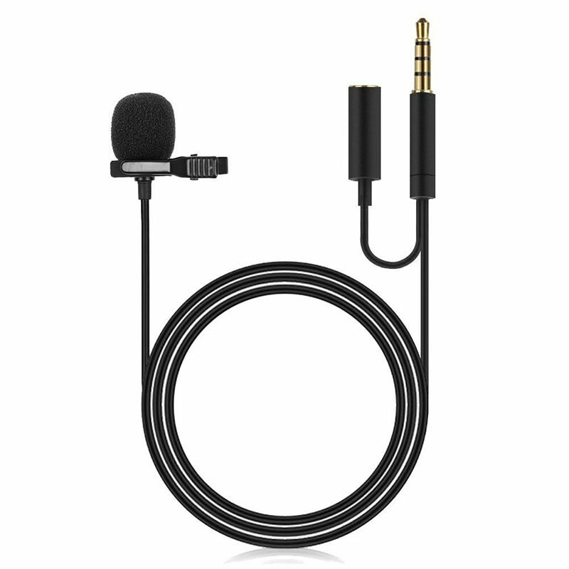 JH-043-A 3.5MM JACK  VE KULAKLIK GİRİSLİ YOUTUBER YAKA MİKROFONU POWERMASTER