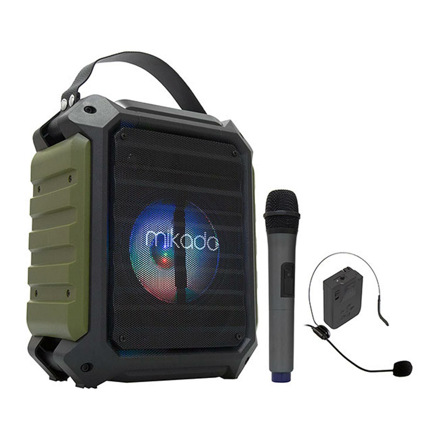 AKTİF SEYYAR ANFİ UHF 1 EL 1 KAFA 16CM 20W BT/USB/SD MİKADO MD-115BT