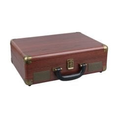 MAGICVOICE PU16 RETRO VİNTAGE ÇANTA PİKAP - RADYO - BLUETOOTH - USB MP3 ÇALAR 350X255X115MM