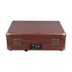 MAGICVOICE PU16 RETRO VİNTAGE ÇANTA PİKAP - RADYO - BLUETOOTH - USB MP3 ÇALAR 350X255X115MM