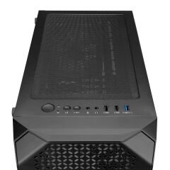 Rampage ZUKO 600W 80+ BRONZE Siyah 4*14cm Rainbow Temperli Camlı ATX Mid-T Gaming Oyuncu Kasası