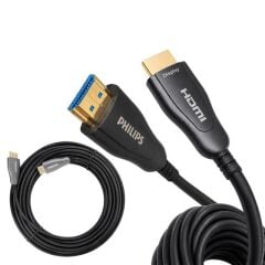 Philips SWR3019W/93 45 Metre 4K 60Hz AOC Fiber Optik HDMI Kablo Çinko Alaşım Gövde