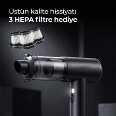 Snapron SNV-3001 100W 17000PA Şarjlı Mini Araç ve Ev Süpürgesi + EVA Taşıma Çantalı Çok Fonksiyonlu Set