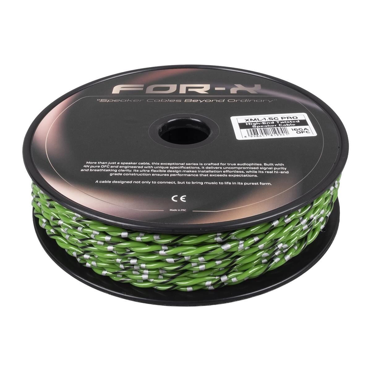 FOR-X XML-1.5G PRO 16GA OFC KABLO 50metre YEŞİL-SİYAH-GRİ