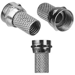 S-Link SL-F186 Geniş 18 mm * 8 RG6/U4 Erkek F Konnektör (50'li Paket)