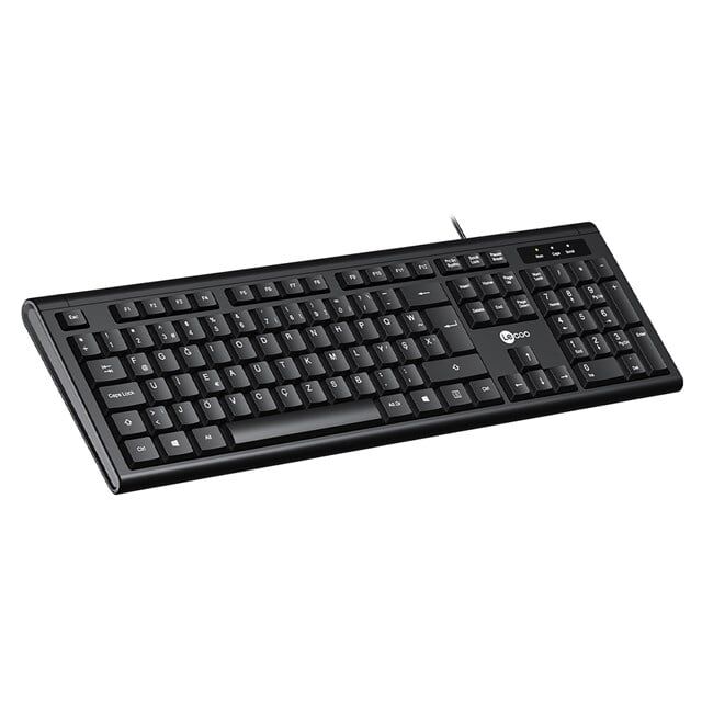 Lenovo Lecoo KB101 USB Kablolu Siyah Türkçe F Klavye (Numpadli)