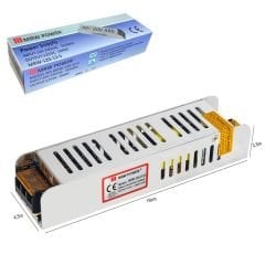 MRW-120-12-S Metal Kasa Adaptör Slim 12 Volt 10 Amper