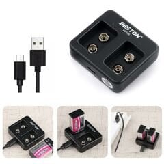 BESTON M-7005 Pil Şarj Aleti 2Li 9V Usb