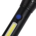 PM-14621 METAL FLASHLİGHT COB POWER LEDLİ SARJLI EL FENERİ POWERMASTER