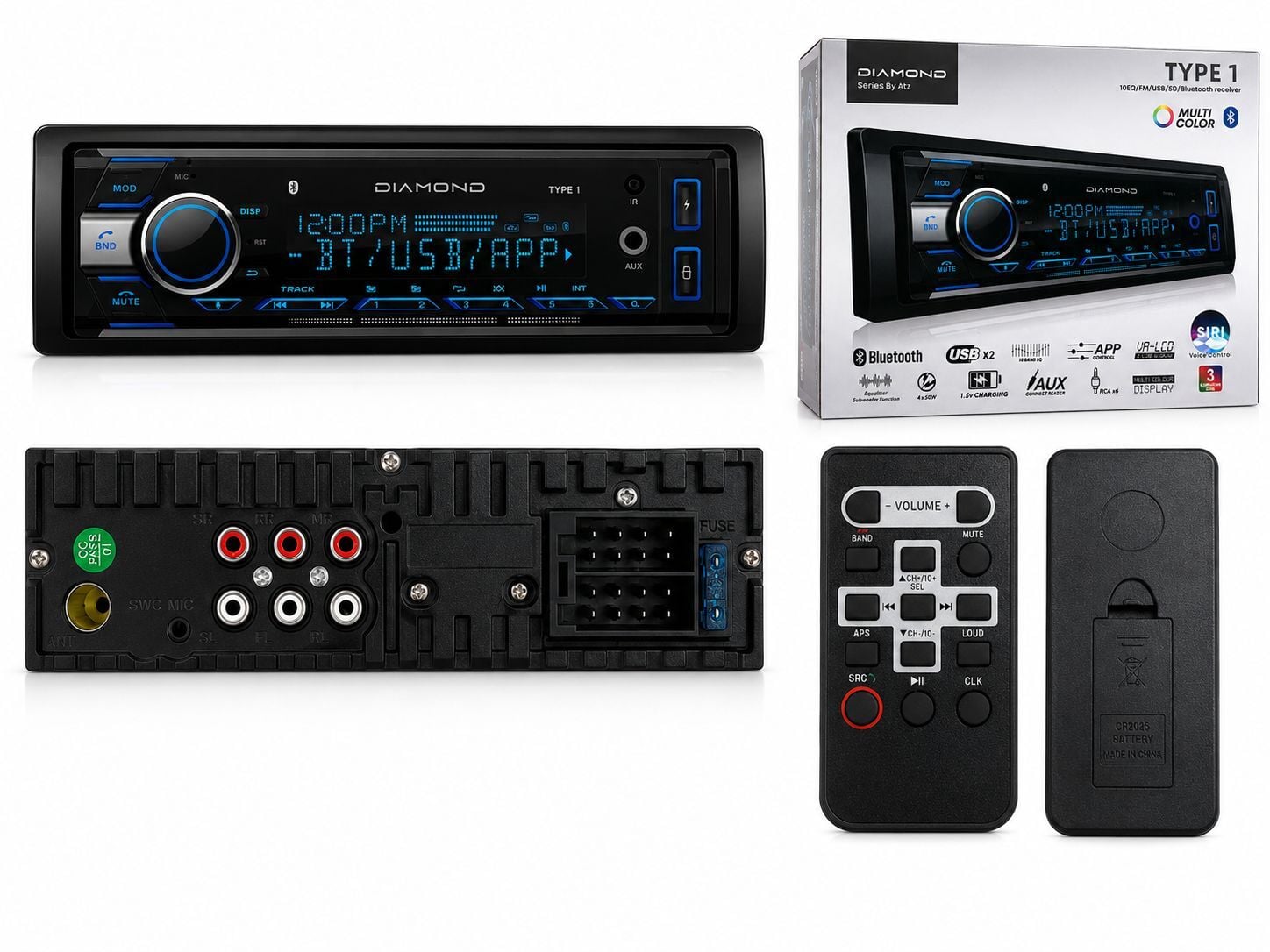 DİAMOND TYPE1 DSP BT OTO TEYP