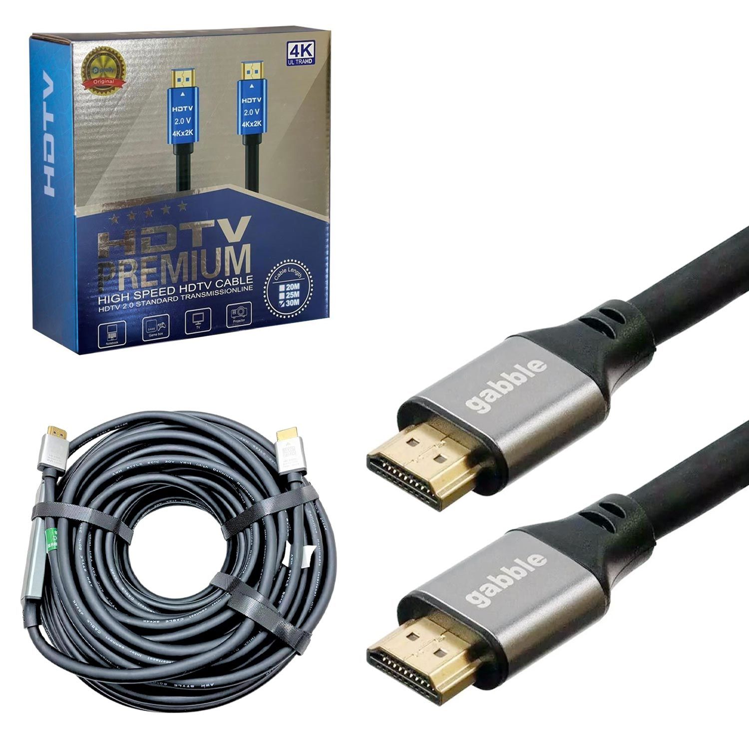 GABBLE GAB-HDMI430 Hdmi Kablo 2.0V 2K 4K 30 Metre