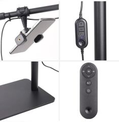 TrLed F-700B 70CM Zebra Elmas Desenli Ayaklı Profesyonel Güzellik Salonu Lambası