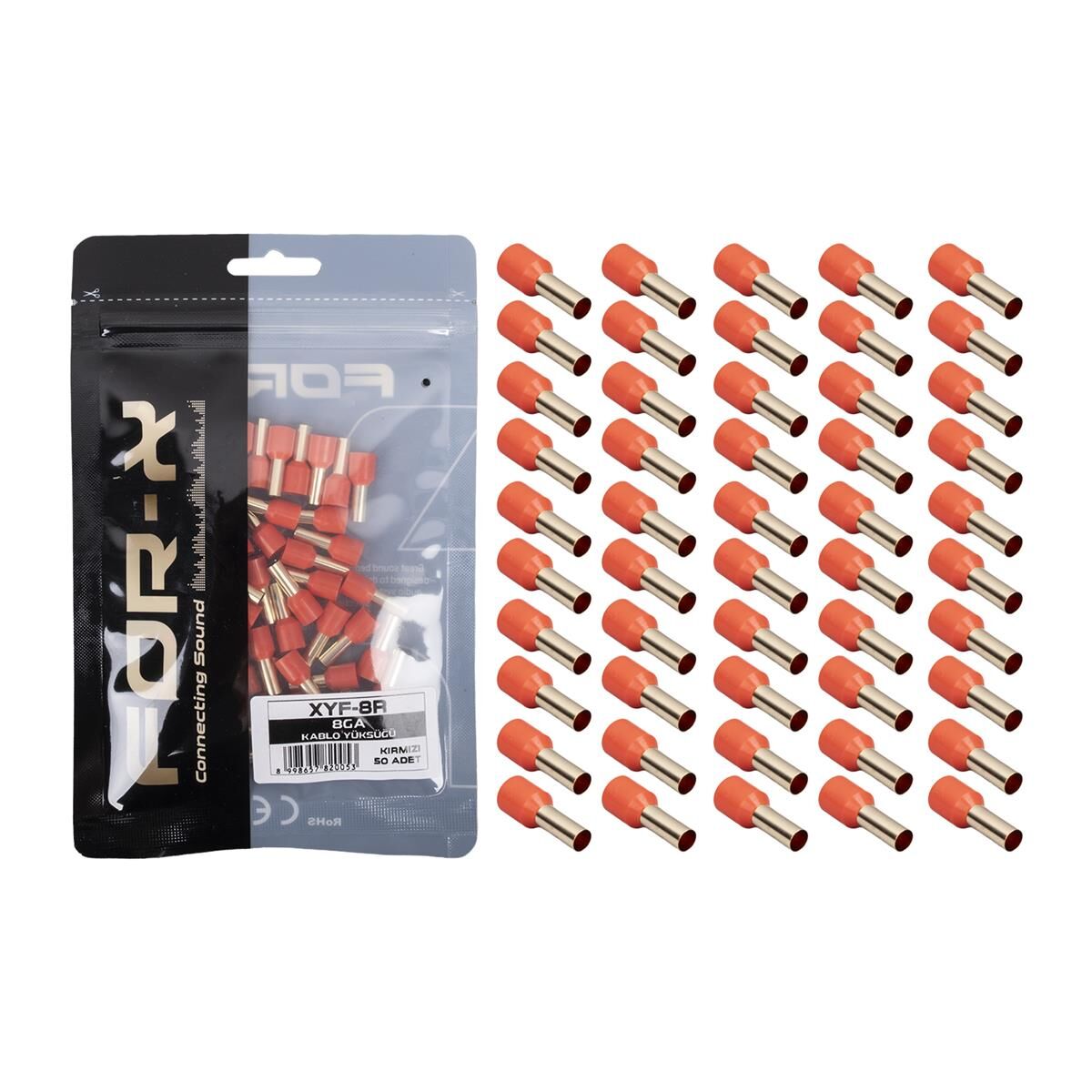 FOR-X XYF-8R 8GA KABLO YÜKSÜĞÜ 50 Lİ PAKET