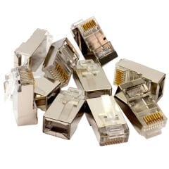 RJ45 CAT6 8P/8C METAL JACK KONNEKTÖR (100'LÜ PAKET) (AVD-22)